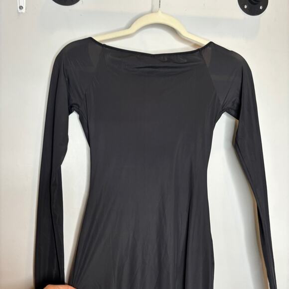 NWT Skims Jelly Sheer Off Shoulder Mini Dress - Picture 7 of 8